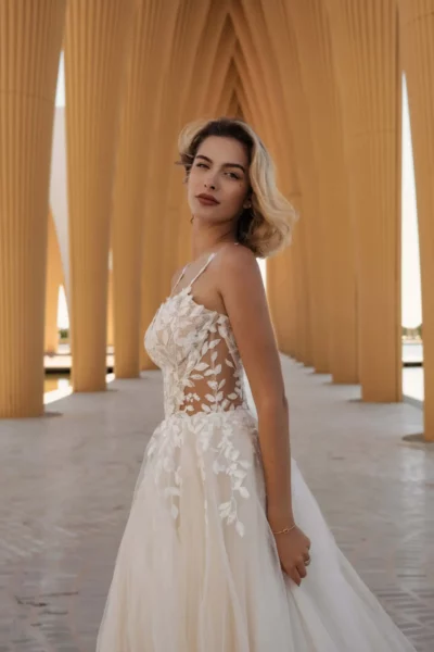 ABBY Boho Brautkleid Tüllrock (4)