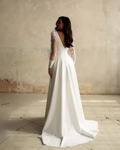 XENIA Brautkleid mit Ärmeln (4)