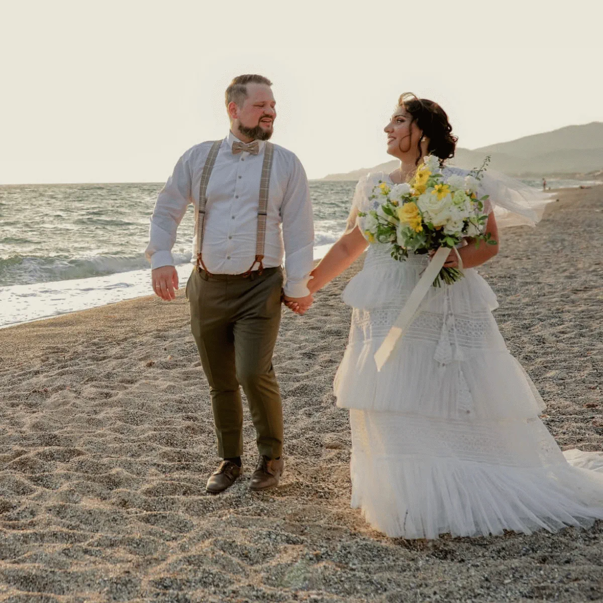 Boho Hochzeit am Strand in Griechenland