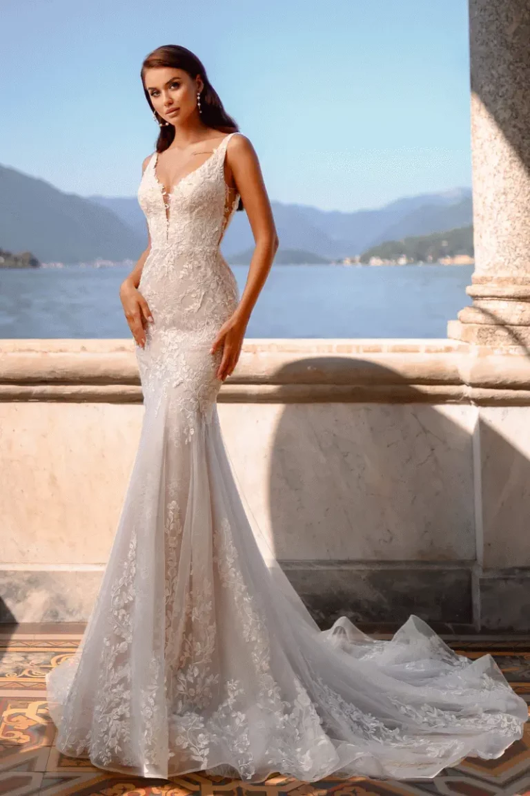 ERIDAN Anna Sposa fit and flare Traegerkleid toller Ruecken V Ausschnitt – VeryNice Brautmode Winsen (Ansicht 2)