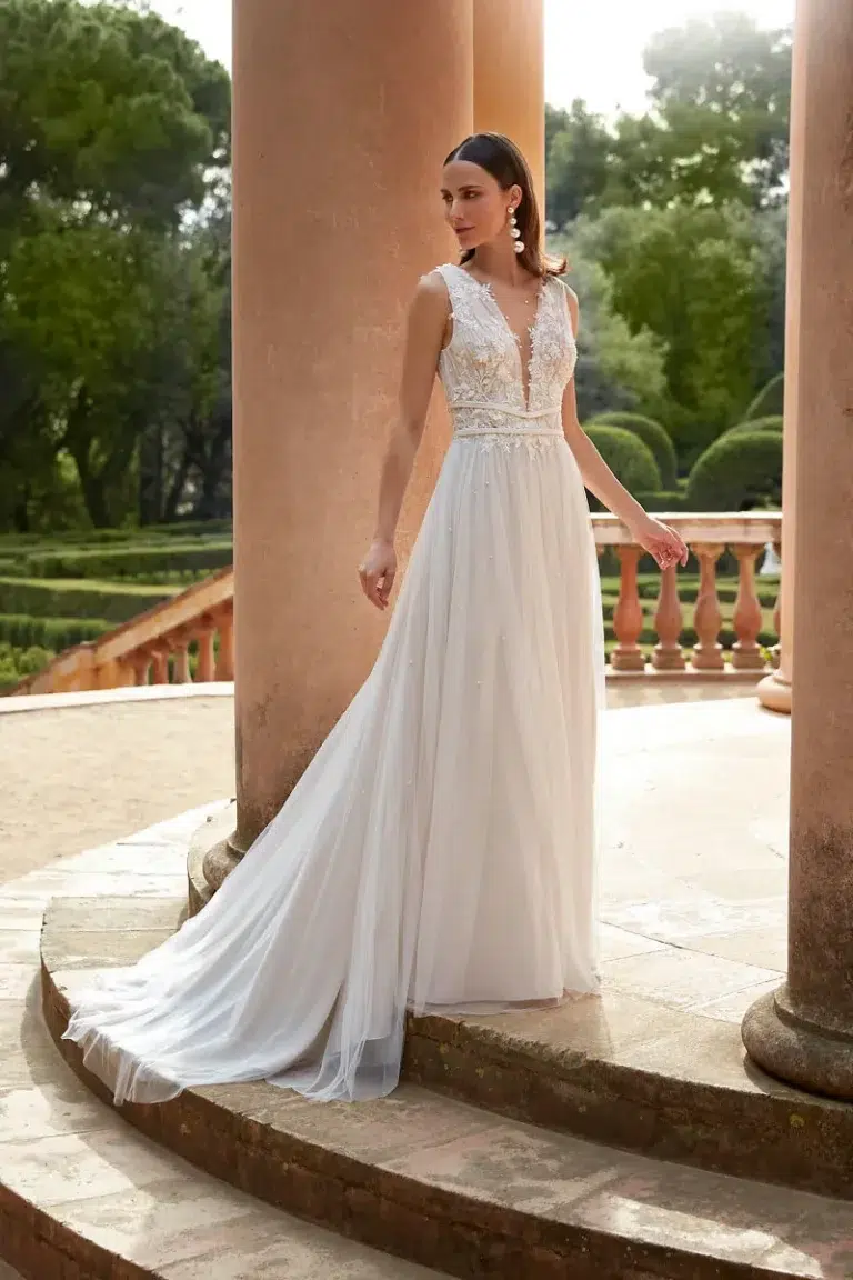 LILA softes fliessendes tuell brautkleid verynice brautmode winsen