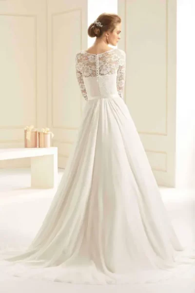 Vanessa a linie brautkleid vintage hochzeitskleid brautmode winsen – Boho Vintage Brautkleider | VeryNice Brautmode Winsen