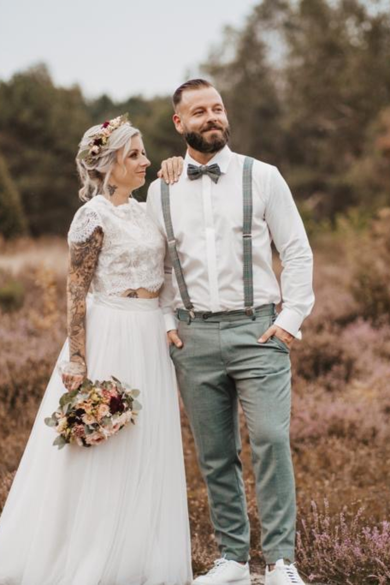 Zweiteiliges Brautkleid VeryNice Brautmode bei Lüneburg und Hamburg